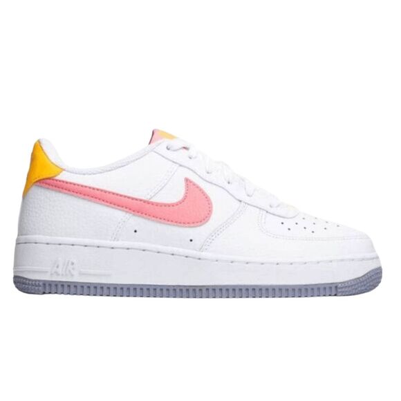 NIKE Air Force 1 Low 'Coral Chalk Laser Orange' Sneakers Size 5.5Y/W7